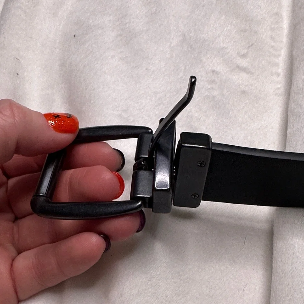 Black and brown (reversible) Belt with Buckle